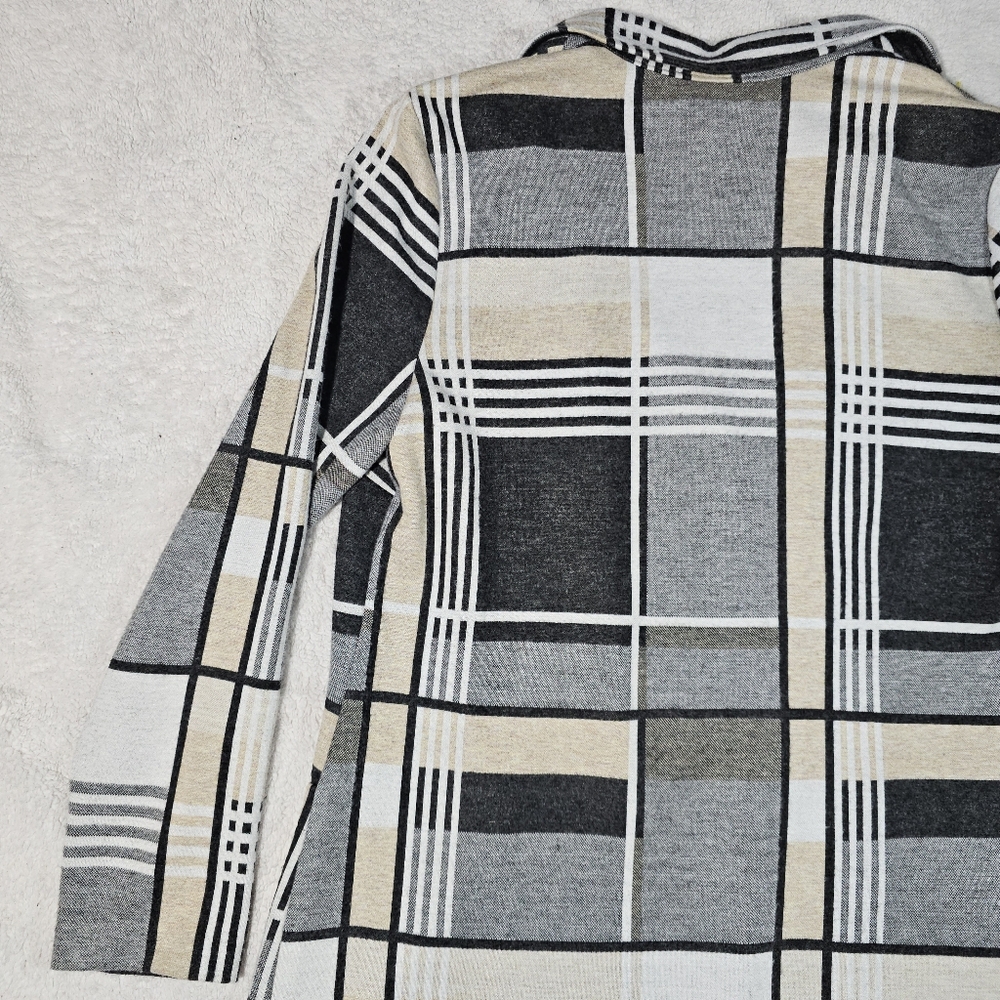 Frank Lyman  - Knit Throwover -Beige/Grey Size 12 - Picture 10 of 13